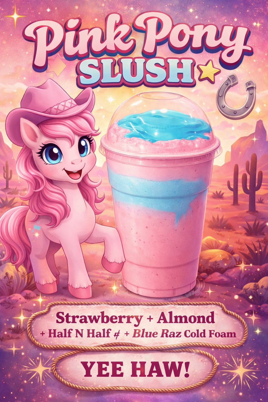 Pink Pony Slush Energy Dirty Alani 24oz
